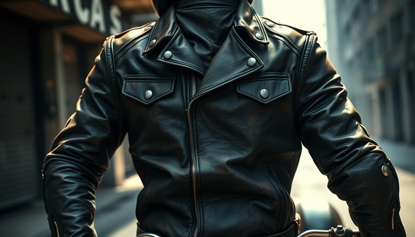 kurtka skórzana męska motocyklowa